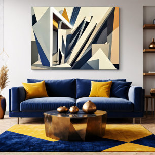 Impressão Em Tela Arquitetura Abstrata Dinâmica