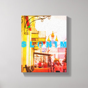 Impressão Em Tela Arquitetura da Cidade da Bielorrússia Slonim