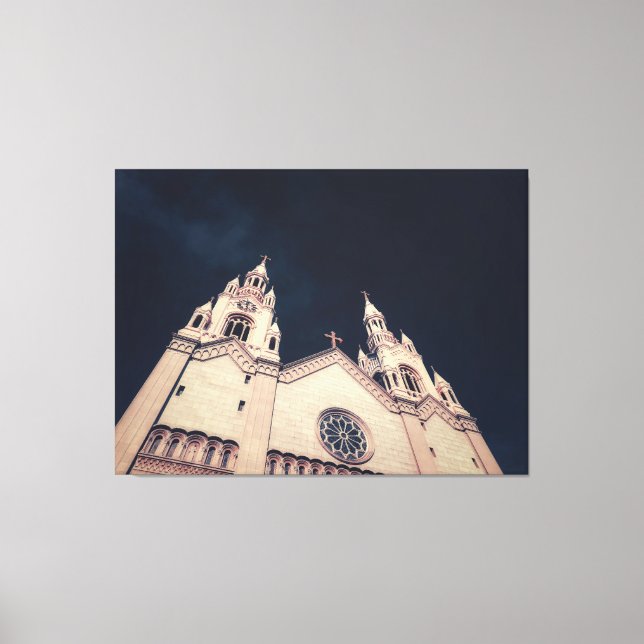 Impressão Em Tela Arquitetura da Fachada da Igreja (Frente)