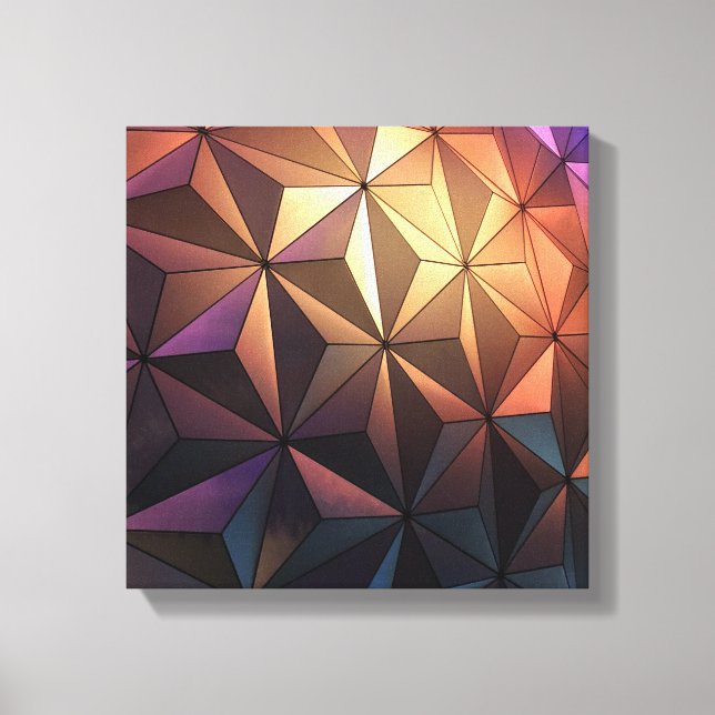 Impressão Em Tela arquitetura de abstrato (Frente)