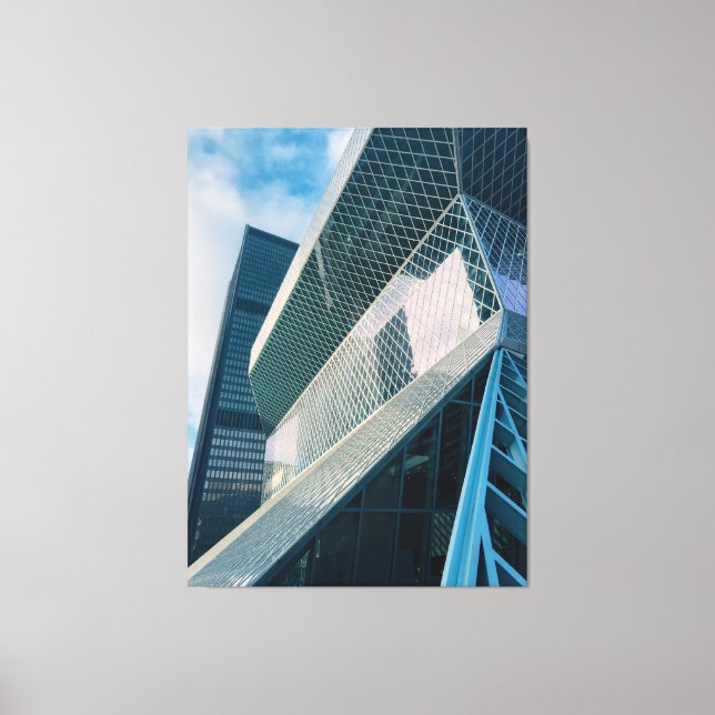 Impressão Em Tela Arquitetura Moderna de Seattle (Frente)