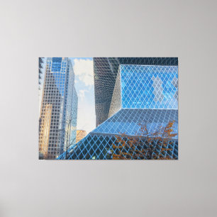 Impressão Em Tela Arquitetura Moderna de Seattle