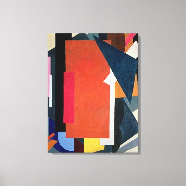 Impressão Em Tela Arquitetura Painterly, 1916-17 (Frente)