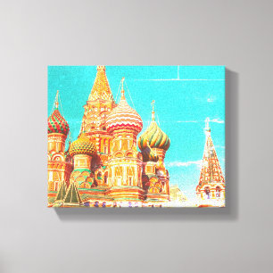 Impressão Em Tela Arquitetura russa de Basil, Rua da Praça Vermelha 