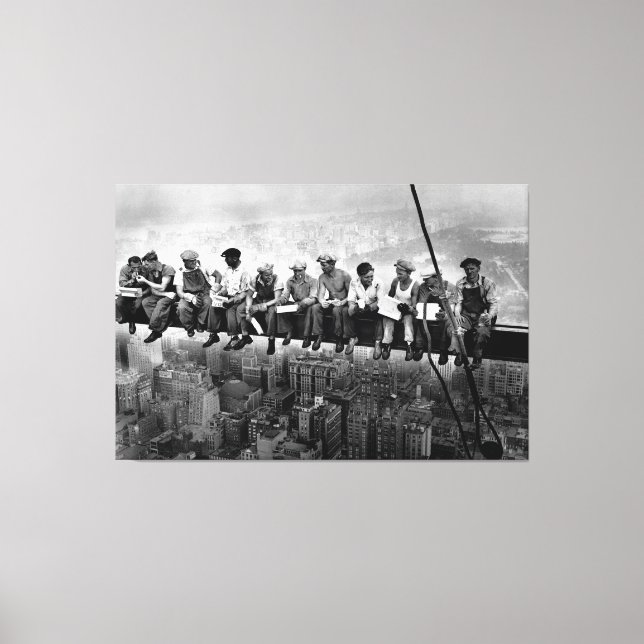 Impressão Em Tela Arranha-céu 1932 Ironários NYC (Frente)