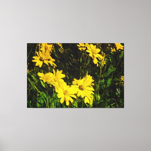 Impressão Em Tela Arrofiraf Balsamroot Yellow Wilflower Abstrato (Frente)