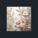 Impressão Em Tela Art Deco: Botânicos Elegantes e Luxo Geométrico<br><div class="desc">Essa arte digital apresenta um design elegante,  texturizado,  com modos florais e botânicos estilizados em tons de ouro e prata,  acentuados com padrões geométricos sutis e tons metálicos ricos,  exuberando um luxo moderno,  mas eterno.</div>