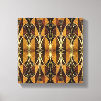 Impressão Em Tela Art Deco Burl Wood