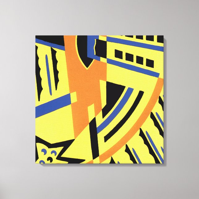 Impressão Em Tela Art Deco Design nº 5 @ Emporio Moffa (Frente)