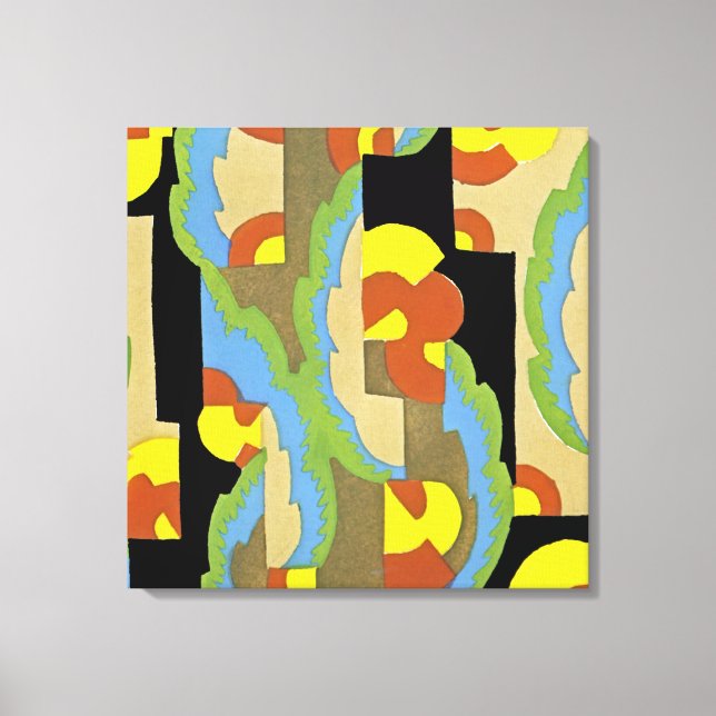 Impressão Em Tela Art Deco Design nº 9 @ Emporio Moffa (Frente)