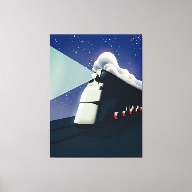 Impressão Em Tela Art Deco Locomotive (Frente)