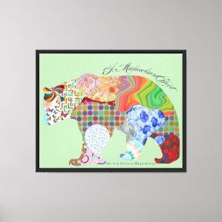 Impressão Em Tela Art It's Oficial Bear #033a - A MichaelsonEffect
