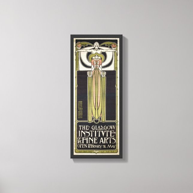 Impressão Em Tela Art Nouveau Glasgow Institute of Fine Arts (Frente)
