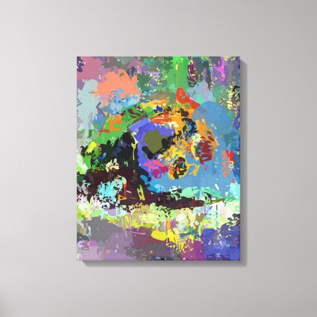 Impressão Em Tela Art| Zazzle_Growth. (Frente)