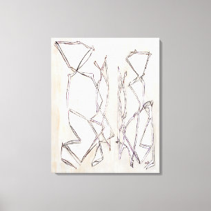 Impressão Em Tela Arte abstracta moderna preto e branco para casais