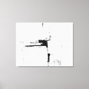 Impressão Em Tela Arte abstracta preto e branco da "bordadura"