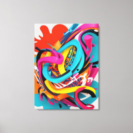Impressão Em Tela Arte abstrata colorida