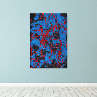 Impressão Em Tela Arte Abstrata Contemporânea: Elétrica