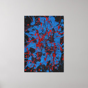 Impressão Em Tela Arte Abstrata Contemporânea: Elétrica
