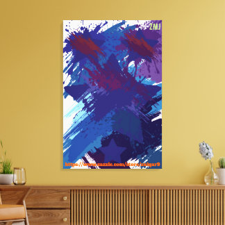 Impressão Em Tela Arte abstrata da noite estelar por ZMJ