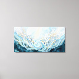 Impressão Em Tela Arte Abstrata de Conservação Oceânica Restauração