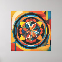 Arte abstrata em tela
