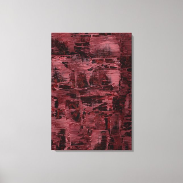 Impressão Em Tela Arte Abstrata: Memória Estática (Frente)