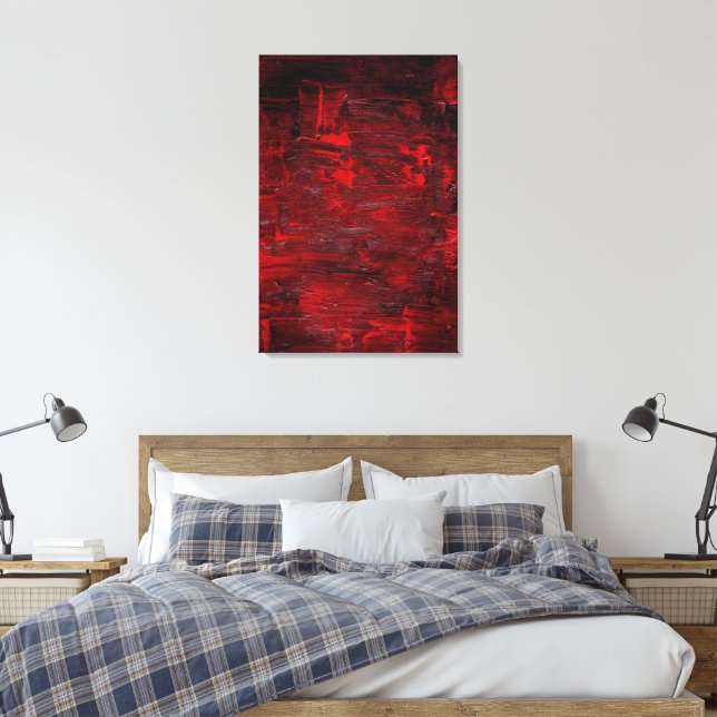Impressão Em Tela Arte Abstrata Thrum (Insitu(Quarto))