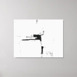 Impressão Em Tela Arte Abstrato branca e negra 'Surround'