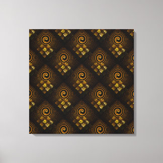 Impressão Em Tela Arte abstrato elegante moderno boho dourado padrão