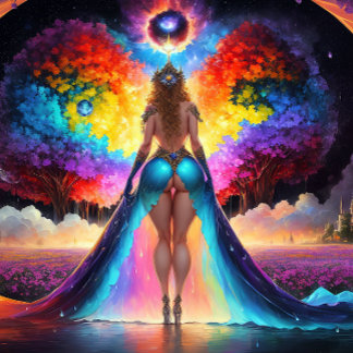 Impressão Em Tela Arte Amaja do Viagem Cortical