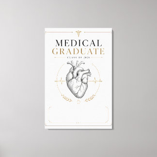 Impressão Em Tela Arte Anatômica de Graduado Médico Personalizado 20