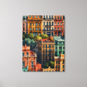 Impressão Em Tela Arte aquática de Buenos Aires