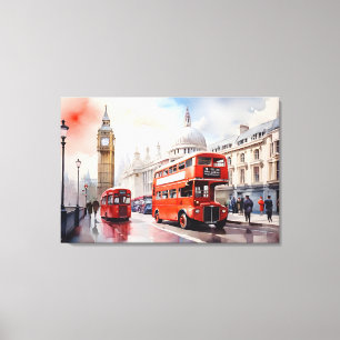 Impressão Em Tela Arte aquosa de Londres