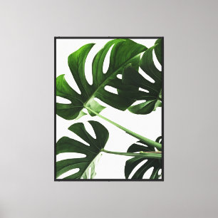 Impressão Em Tela Arte Botânica Verde Moderna