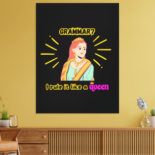 Impressão Em Tela Arte Canva Estreita para Queens!