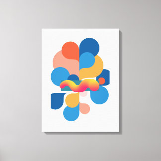 Impressão Em Tela Arte Colorida Abstrata para Parede, Arte Geométric