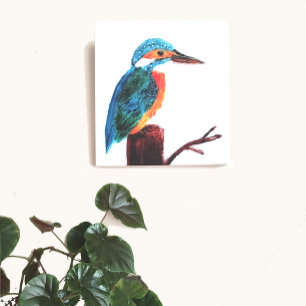 Impressão Em Tela Arte Colorida de Pássaros Kingfisher