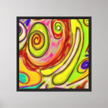 Arte Colorida Psicodélica de Rã
