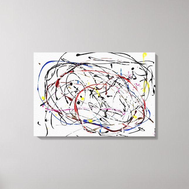 Impressão Em Tela Arte Contemporânea (Frente)