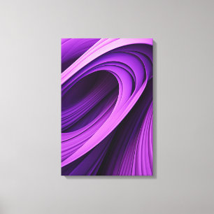 Impressão Em Tela Arte Contemporânea Abstrato Roxos Modernos