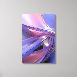 Impressão Em Tela Arte Contemporânea Elegante Abstrato Roxo