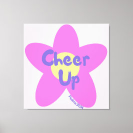 Impressão Em Tela Arte Cristã em Tecido de Pink Floral Pop para Aleg