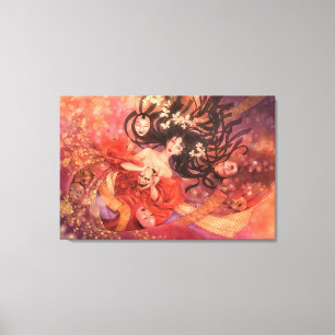 Impressão Em Tela Arte da fantasia da máscara de Noh do japonês