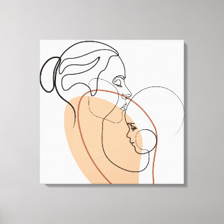 Impressão Em Tela Arte da parede do hospital para a mãe e o bebê can