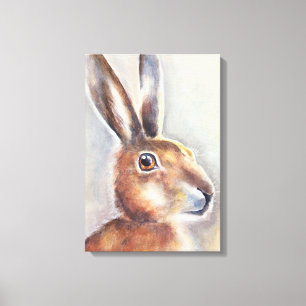 Impressão Em Tela arte da pintura da lebre do coelho