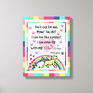 Impressão Em Tela Arte da ponte arco-íris Trotting do Labrador Amare