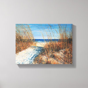 Impressão Em Tela Arte das dunas e da praia de areia que pinta