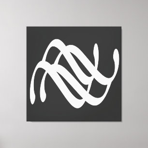 Impressão Em Tela Arte das linhas geométricas brancas abstrato moder