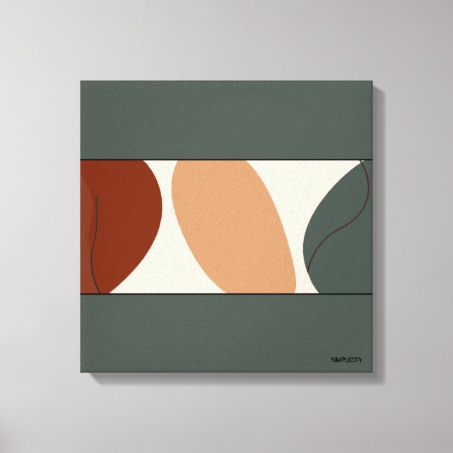 Impressão Em Tela arte de abstrato (Frente)